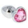 Toyz4lovers Heart Jewel Πρωκτική Σφήνα Silver / Pink - Image 2