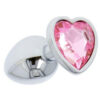 Toyz4Lovers Heart Jewel – Πολυτελής Πρωκτική Σφήνα Silver & Pink