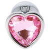 Toyz4lovers Heart Jewel Πρωκτική Σφήνα Silver / Pink - Image 3