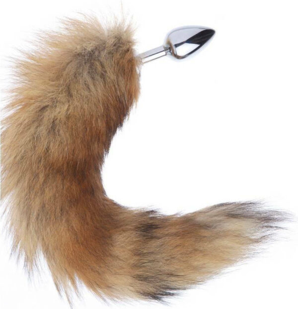 Mai Attraction Pleasure Toys No 50 Fox Tail Small Πρωκτική Σφήνα σε Καφέ χρώμα 5cm