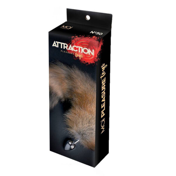 Mai Attraction Pleasure Toys No 50 Fox Tail Small Πρωκτική Σφήνα σε Καφέ χρώμα 5cm - Image 2