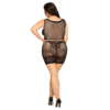 Plus Size Sexy Babydoll Μαύρο - εικόνα 3