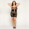 Plus Size Sexy Babydoll Μαύρο