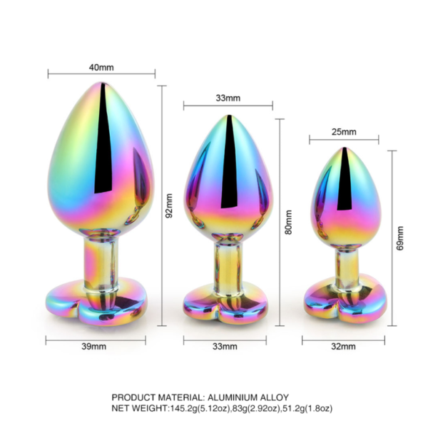 Rainbow Heart Diamond Plug - Image 3