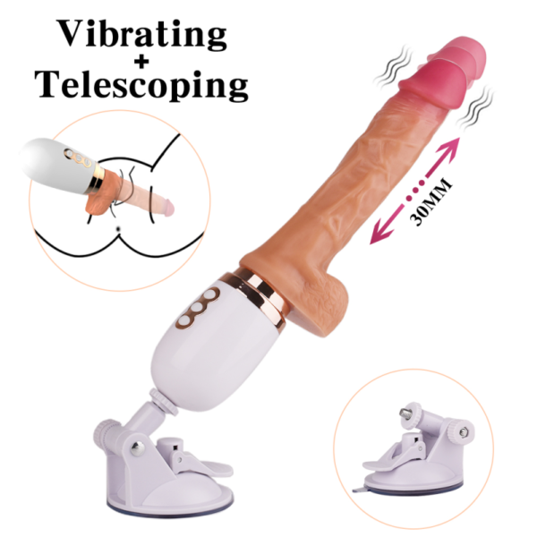 Μηχανή σεξ με Ρεαλιστικό Δονητή - Realistic Dildo Sex Machine