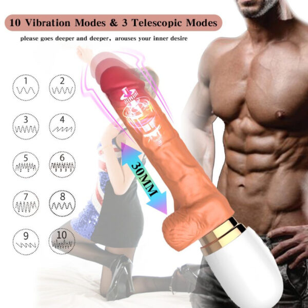 Μηχανή σεξ με Ρεαλιστικό Δονητή - Realistic Dildo Sex Machine