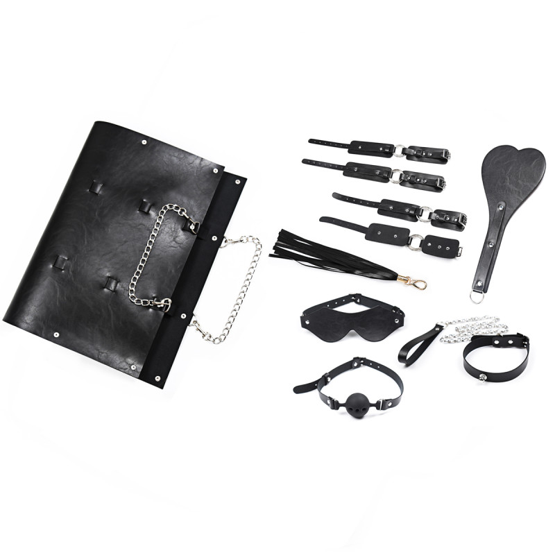 Ερωτικά BDSM Kit σε Μαύρο Χρώμα