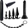 Sexy Anal Set Black 8τμχ