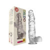 Dildo με Βεντούζα Διάφανο 25,5CM