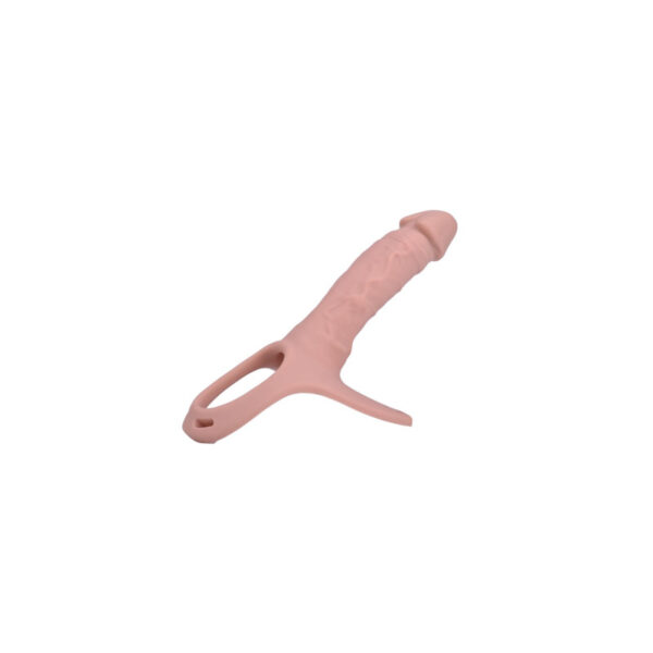 Στραπ Ον με επιμήκυνση πέους Hollow Strap-On Silicone Curved Dong