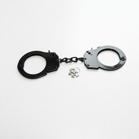 Black Metal Fetish HandCuffs