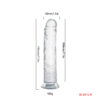 Διάφανο ρεαλιστικό dildo 19.5cm