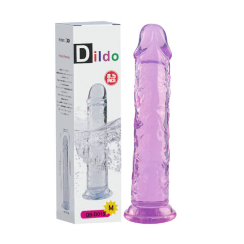 Διάφανο ρεαλιστικό dildo 19.5cm