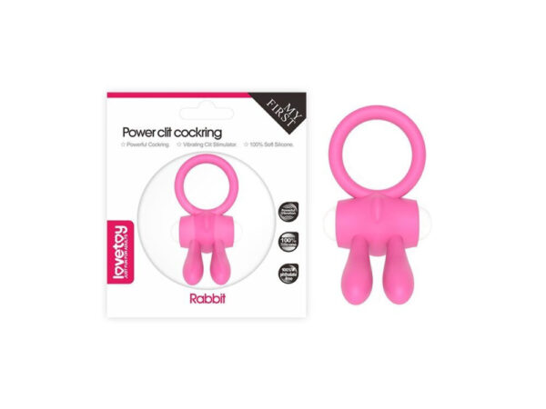 Lovetoy My First Power Clit Cockring Rabbit Pink