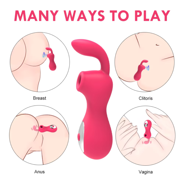 12 Functions Sucking Vibrator - 2 σε 1 Δονητής G-Spot και ρουφήχτρα