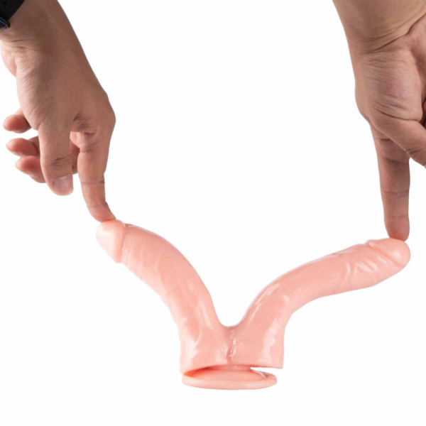 Double Penetration Realistic Dildo- Διπλός Δονητής Ρεαλιστικός με βεντούζα