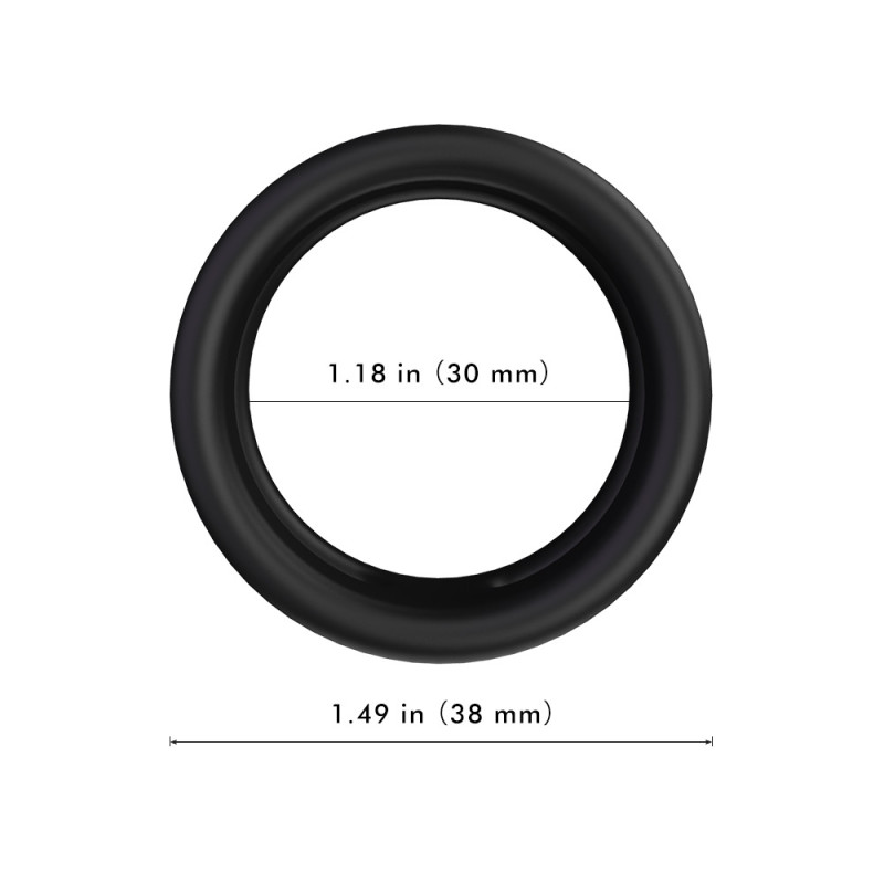 Silicone Cock and Balls Ring 30mm - Δαχτυλίδι Πέους και Όρχεων Σιλικόνης