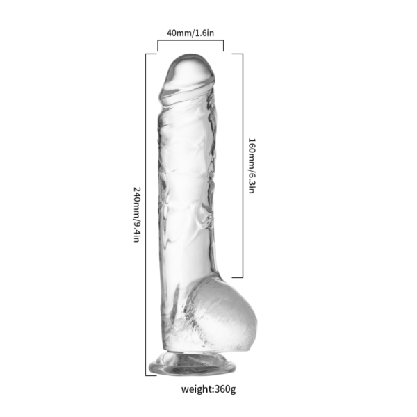 Ρεαλιστικό Διλδο με βεντούζα 24 cm - Realistic Dildo with balls 24 cm