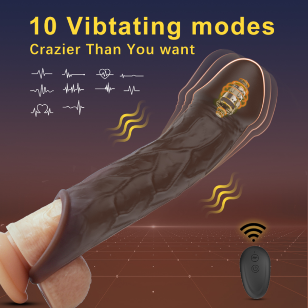 Μανίκι Προέκτασης Πέους με Δόνηση - Vibrating Penis Extension Sleeve