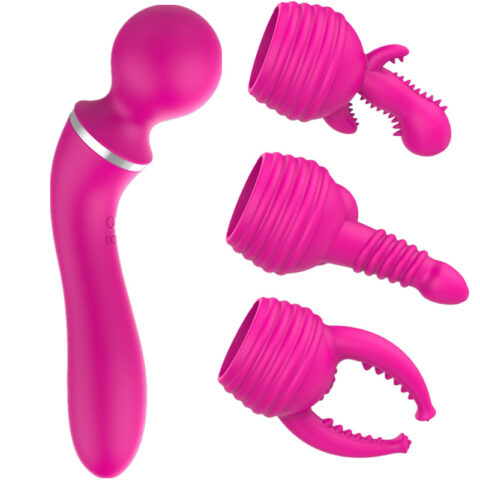 Mini Vibrator Μασάζ: 4 Εξαρτήματα για Χαλάρωση