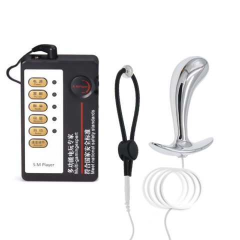 Shock Pulse Anal Plug & Penis Ring Combo - Διπλή Διέγερση και Απόλαυση!