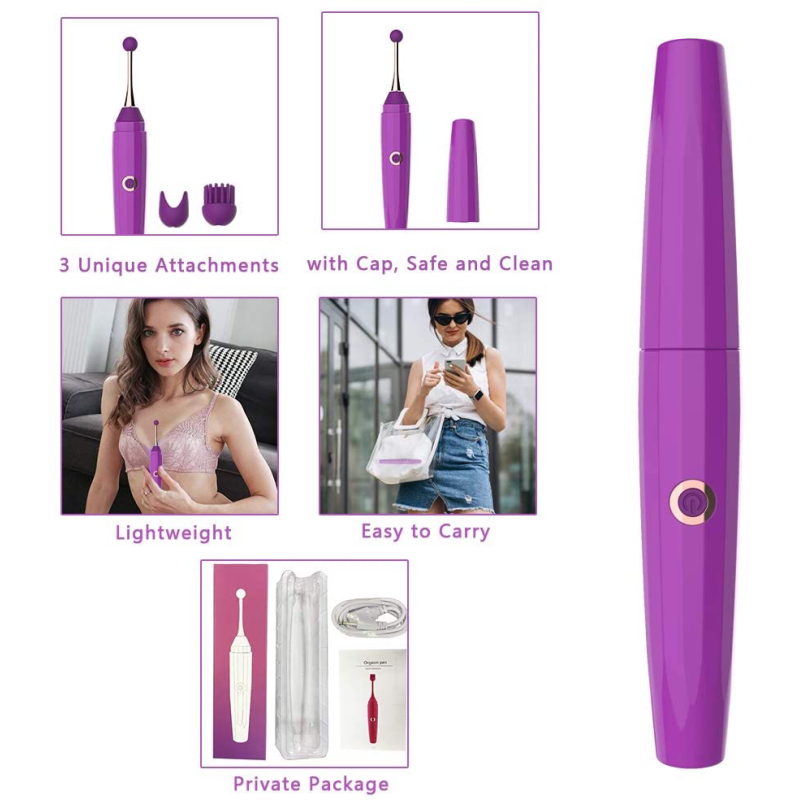 Φορητός Mini Vibrator με 3 Εξαρτήματα – Απόλυτη Ευελιξία