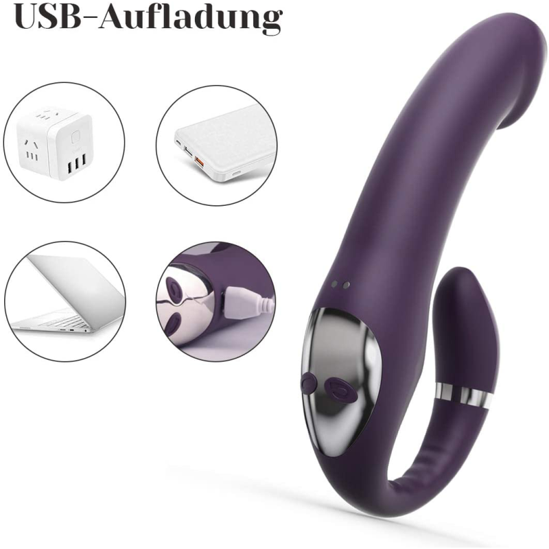 Κλειτοριδικός Δονητής & Strap-On – Διπλή Απόλαυση