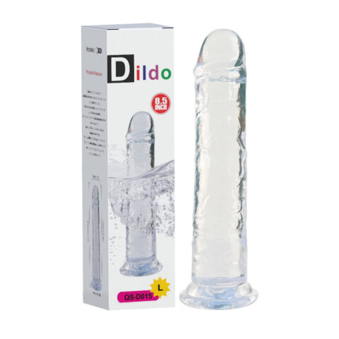 Διάφανο ρεαλιστικό dildo 21.5cm