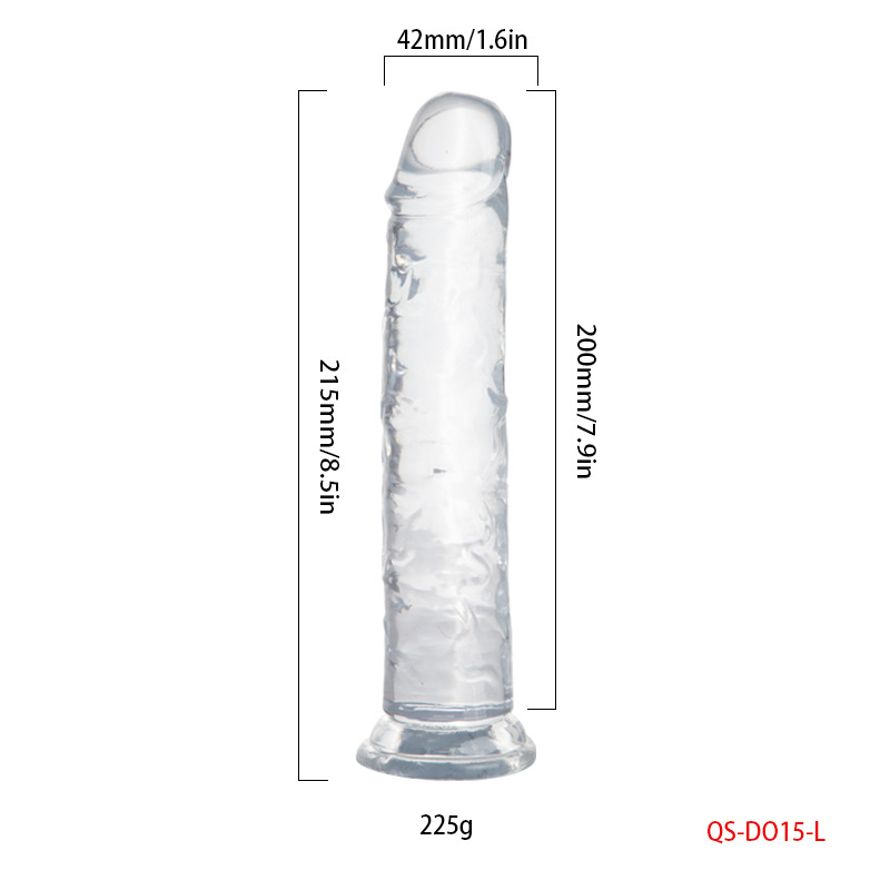 Διάφανο ρεαλιστικό dildo 21.5cm