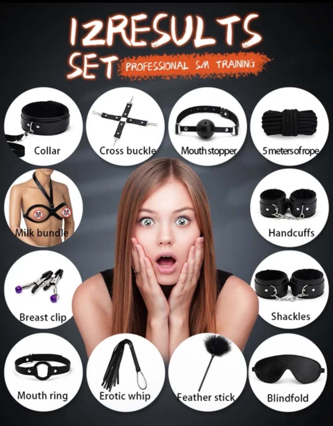 Σετ BDSM 12 Προϊόντων - Εξερευνήστε Νέες Αισθήσεις