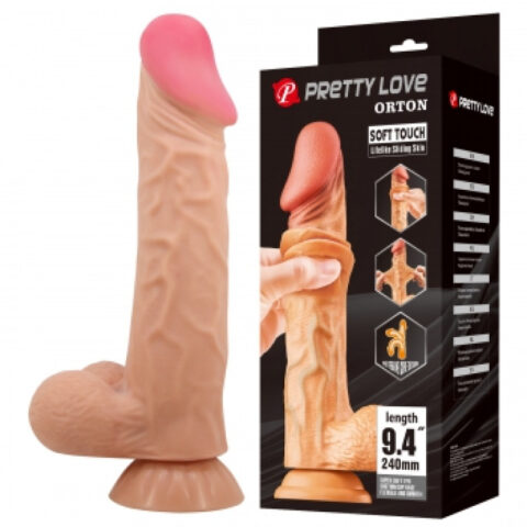 Pretty love soft touch dildo 240mm flesh realistic