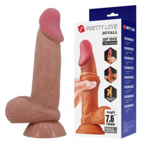 Soft touch realistic dildo 194mm