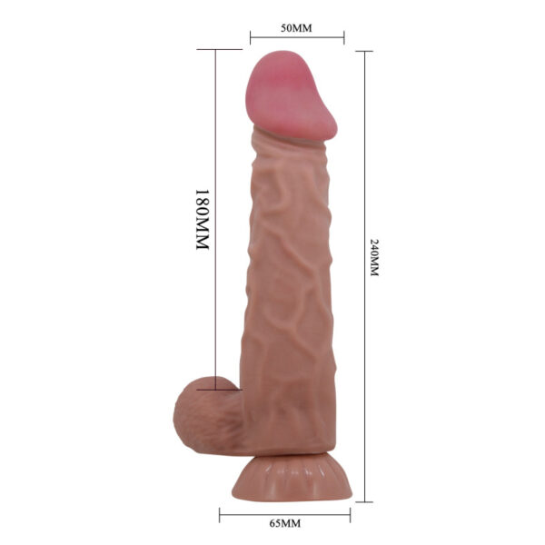 Pretty love dildo soft touch 240mm flesh
