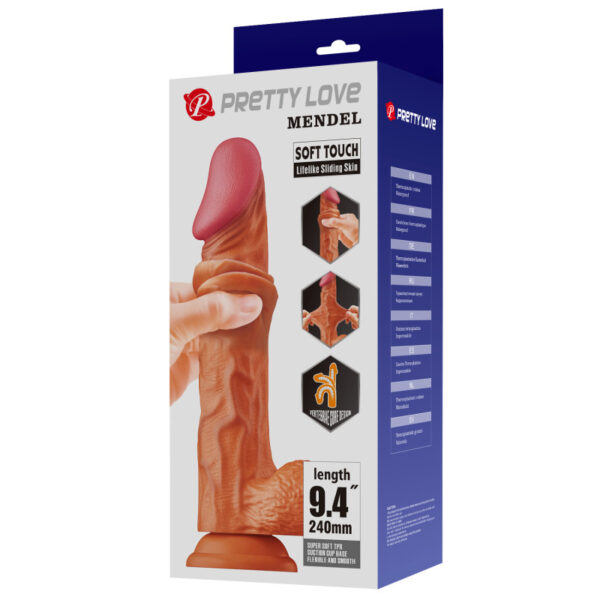 Pretty love dildo soft touch 240mm flesh