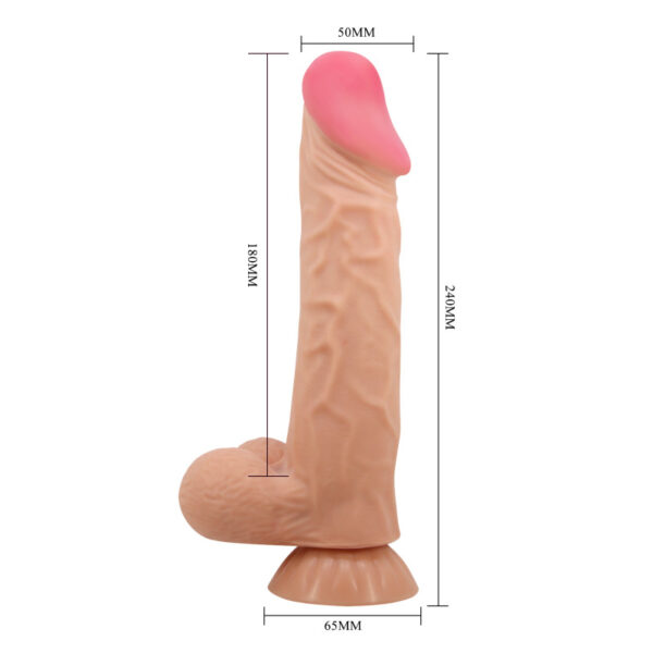 Pretty love soft touch dildo 240mm flesh realistic