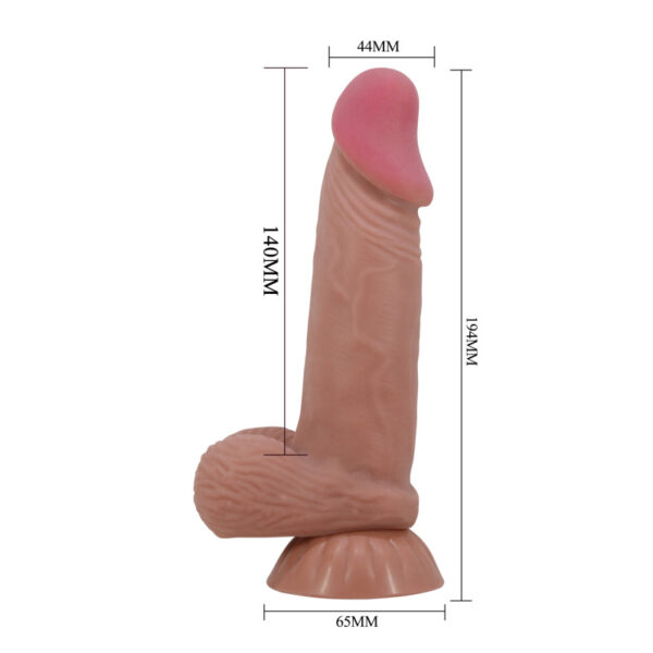 Soft touch realistic dildo 194mm