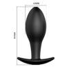 Anal plug pretty love silicone black