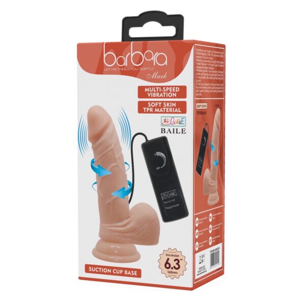 Vibrator dildo 160mm multi-speed with controler