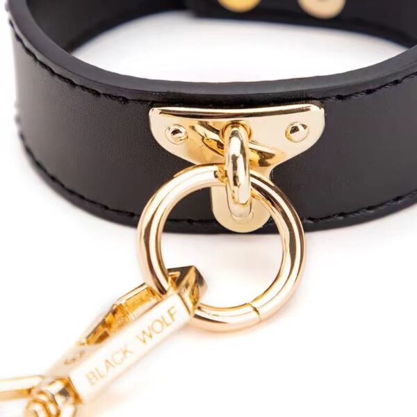 Μαύρες Χειροπέδες Αστραγάλου BDSM | Δερμάτινα Anklets Bondage