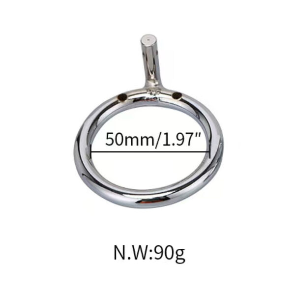 Cock Cage Silver 50mm – Μεταλλικό Κλουβί Πέους για Απόλυτο Έλεγχο & BDSM Απόλαυση