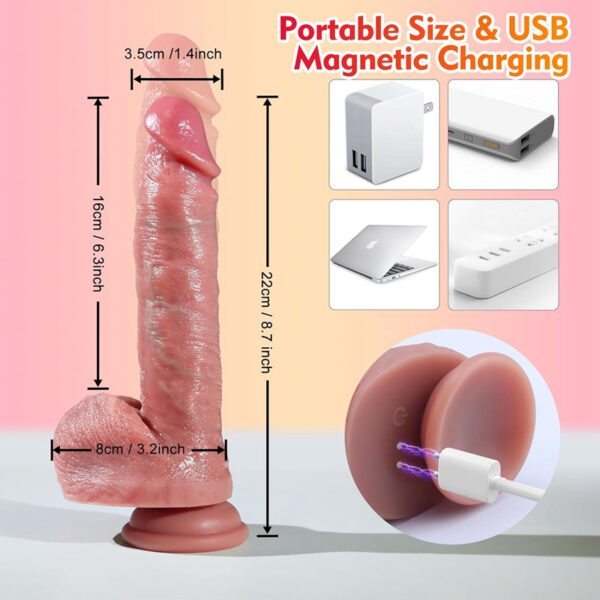 Dildo ρεαλιστικό lifelike size με κοντρόλ