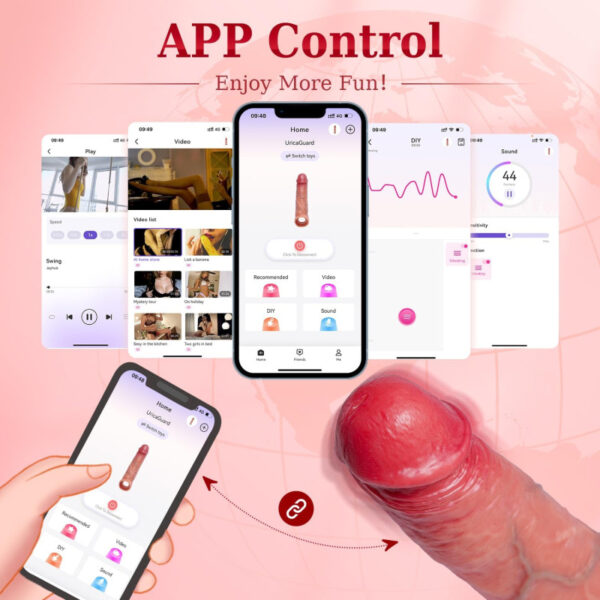 Pennis extender ultra realistic με δόνηση και app