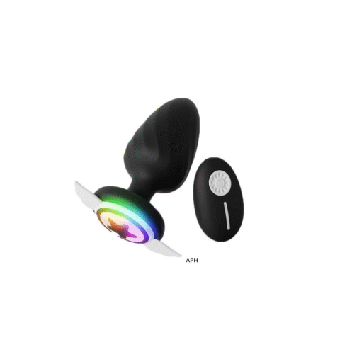 Πρωκτική Σφήνα Με Δόνηση Και Φωτισμό Μαύρη