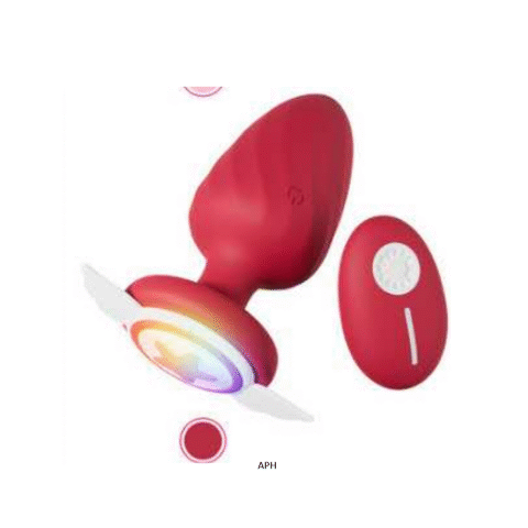 Πρωκτική Σφήνα Με Δόνηση Και Φωτισμό Κόκκινη