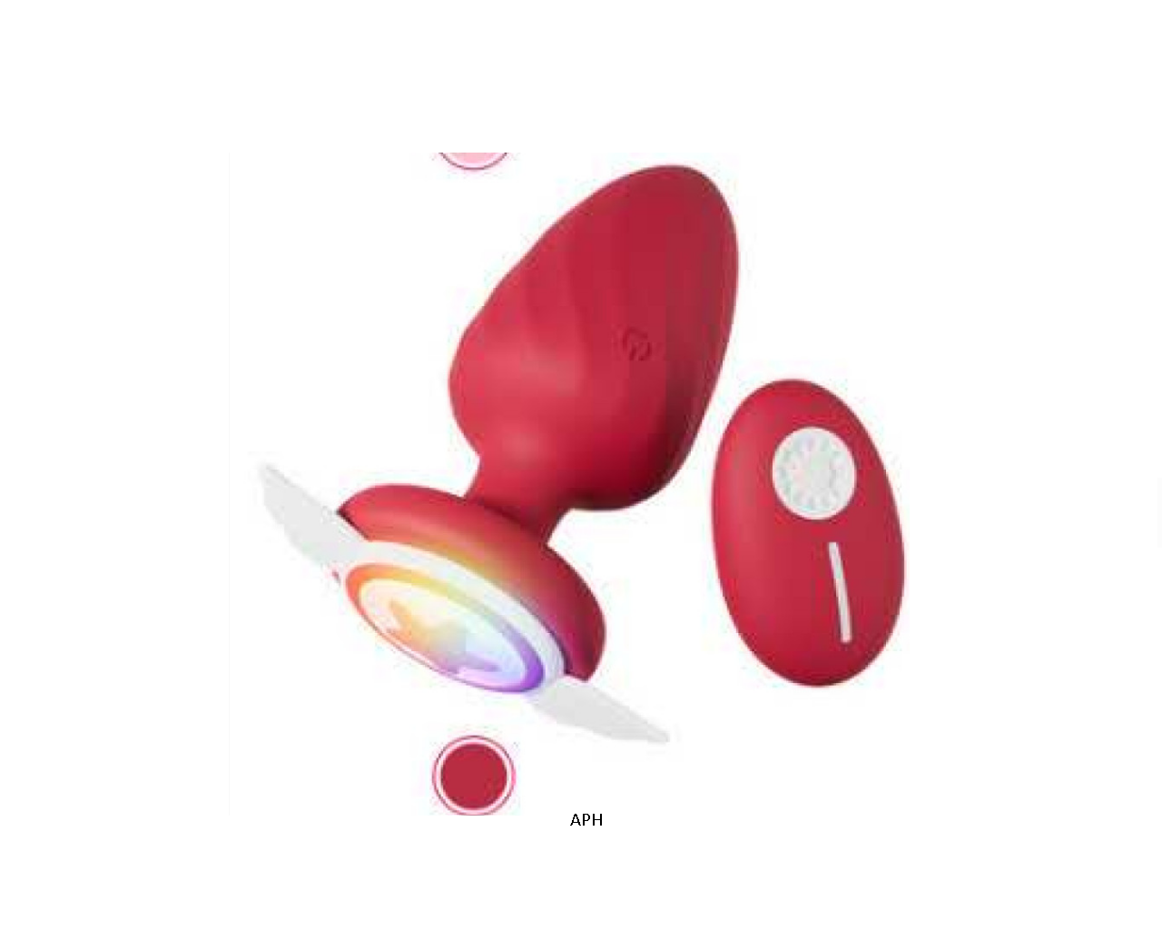 Πρωκτική Σφήνα Με Δόνηση Και Φωτισμό Κόκκινη