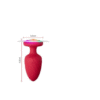Πρωκτική Σφήνα Με Δόνηση Και Φωτισμό Κόκκινη - Image 4