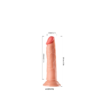 Flesh Realistic Dildo Εύπλαστο Ρεαλιστικό Ομοιώμα Πέους Βεντούζα 17cm Flesh - εικόνα 2