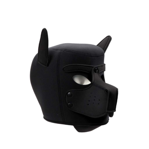 Role Play Dog Black Mask Με Φίμωτρο