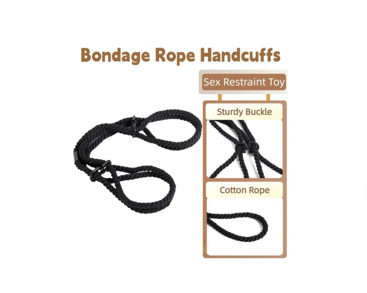 Bow Tie Handcuffs Σχοινί Δεσίματος Χειροπέδες - Image 3