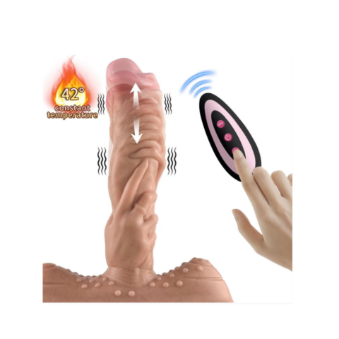 Realistic Fisting Dildo with Suction Cup Flesh 220mm With Heating Computer And Suction Cup